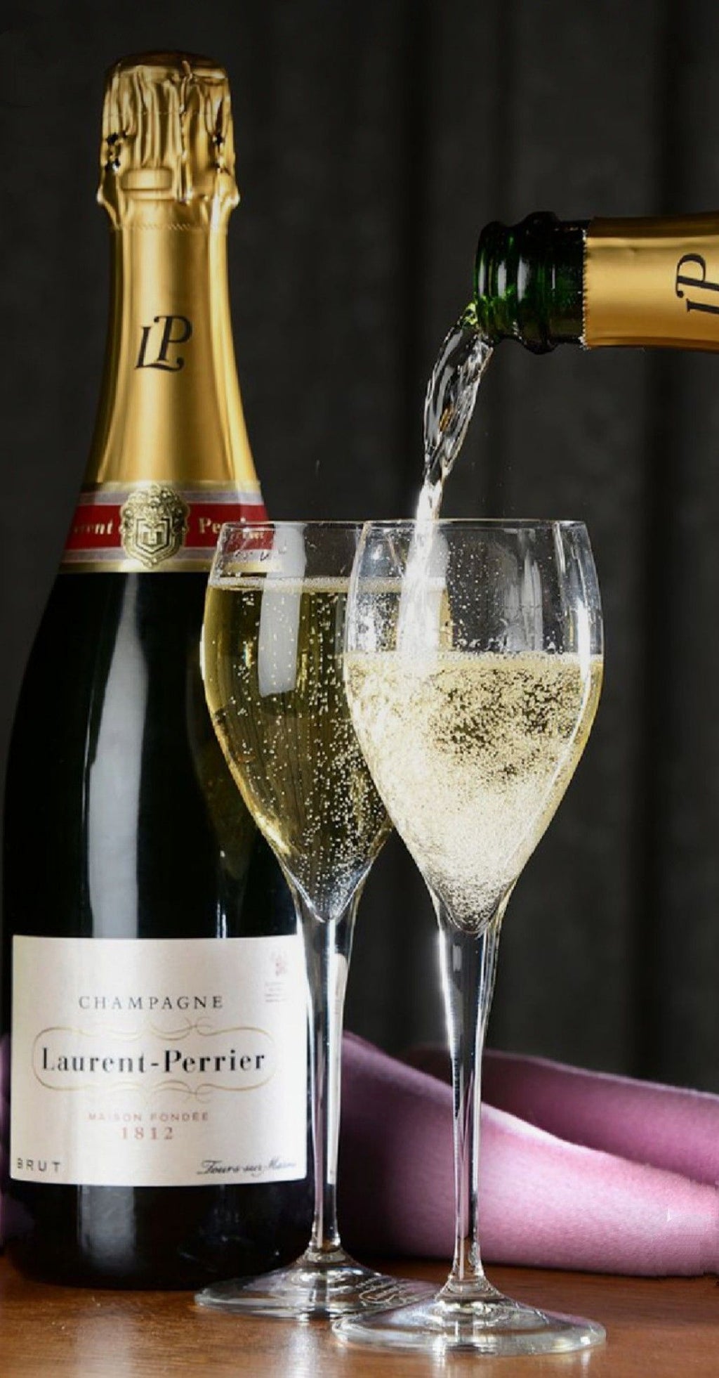 Combo duo de verres à champagne + 1 bouteille de champagne