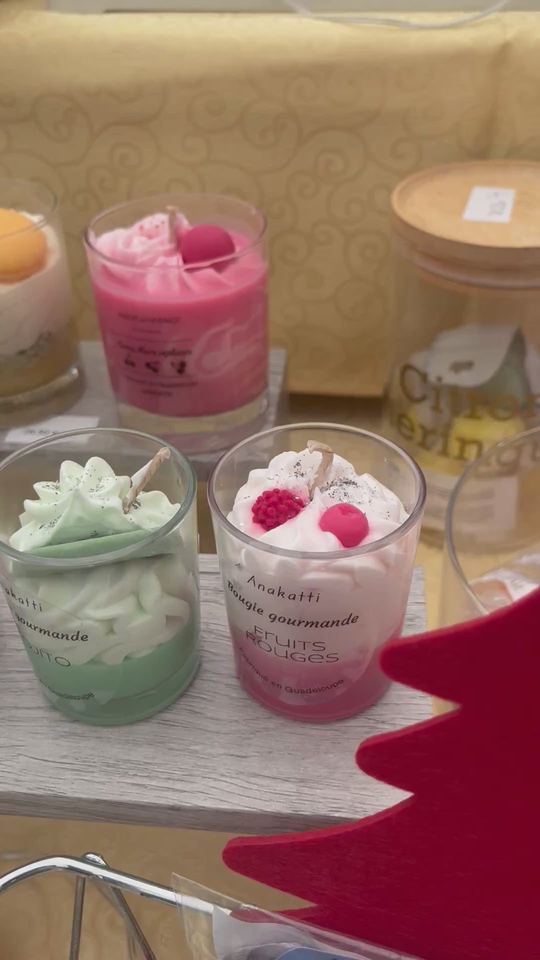 Bougies gourmandes parfumées artisanales